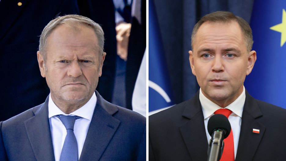 Donald Tusk i Karol Nawrocki