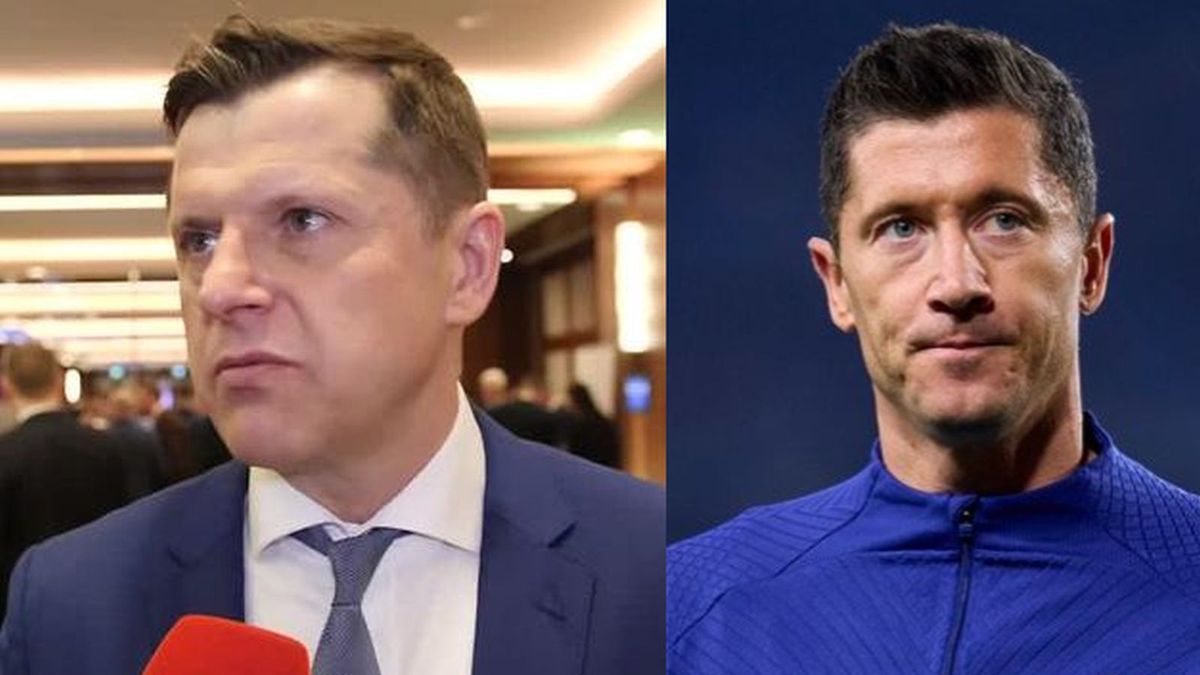 Na zdjęciu od lewej: Cezary Kucharski i Robert Lewandowski