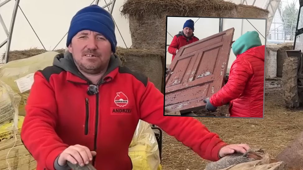 Andrzej z Plutycz z "Rolnicy. Podlasie" sprzedaje stare drewno