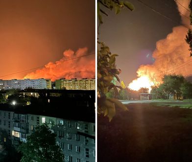 Eksplozja i pożar w Berdiańsku okupowanym przez Rosjan