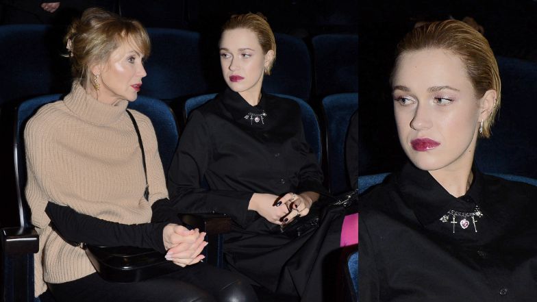 Beata Ścibakówna i Helena Englert na premierze spektaklu "Gra"