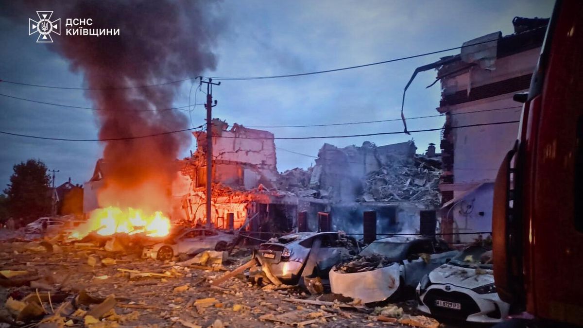 Nocny atak na Ukrainę