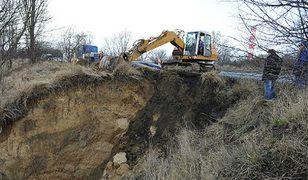 Kilkunastometrowe osuwisko w Szczecinie