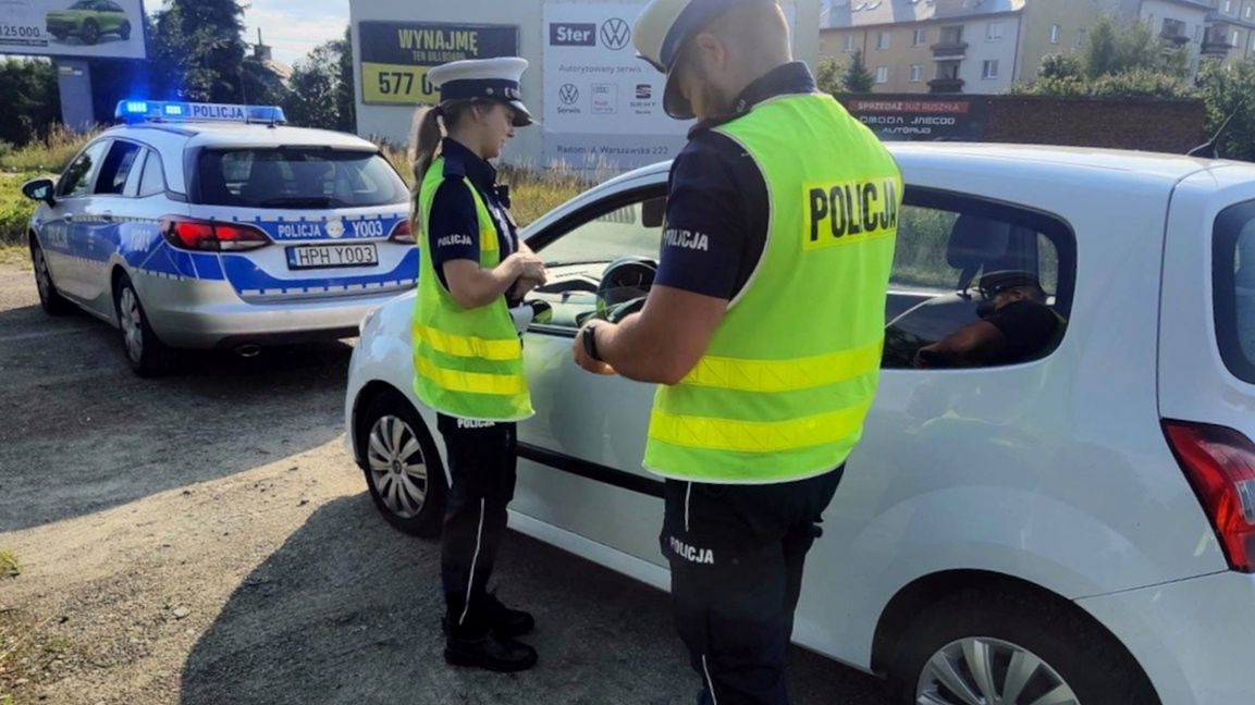 Policyjna kontrola kierowcy