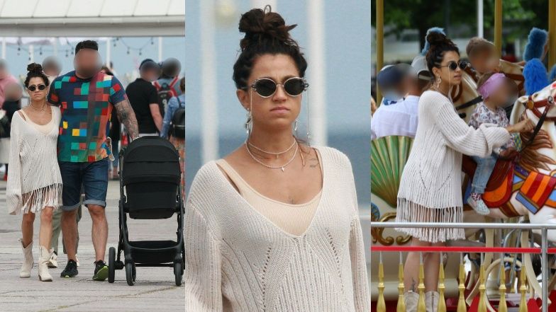 Maja Hyży spaceruje z rodziną po Sopocie