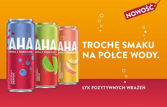 Coca-Cola wprowadza smakową wodę AHA