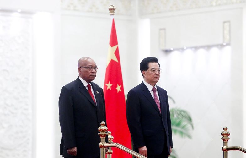 Prezydent RPA Jacob Zuma i prezydent Chin Hu Jintao