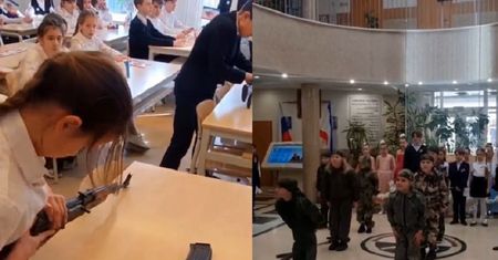 Nagranie z Krymu. Okupanci przygotowują dzieci do wojny
