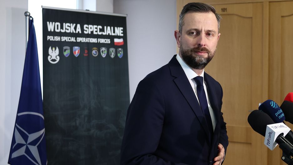 Polish Minister of Defence Wladyslaw Kosiniak-Kamysz during the press conference after the online meeting with leaders about Ukraine, in Krakow, Poland on March 15, 2025. (Photo by Jakub Porzycki/NurPhoto via Getty Images)