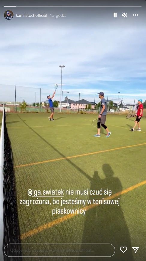 Stoch na korcie tenisowym