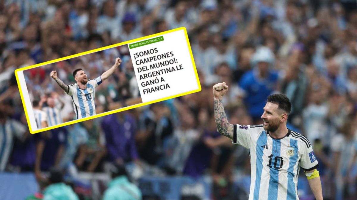 Lionel Messi i artykuł z Diario Popular
