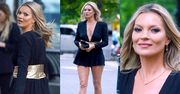 44-letnia Kate Moss świeci nogami w Nowym Jorku