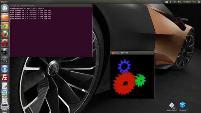 Ubuntu 12.10: Bumblebee w akcji