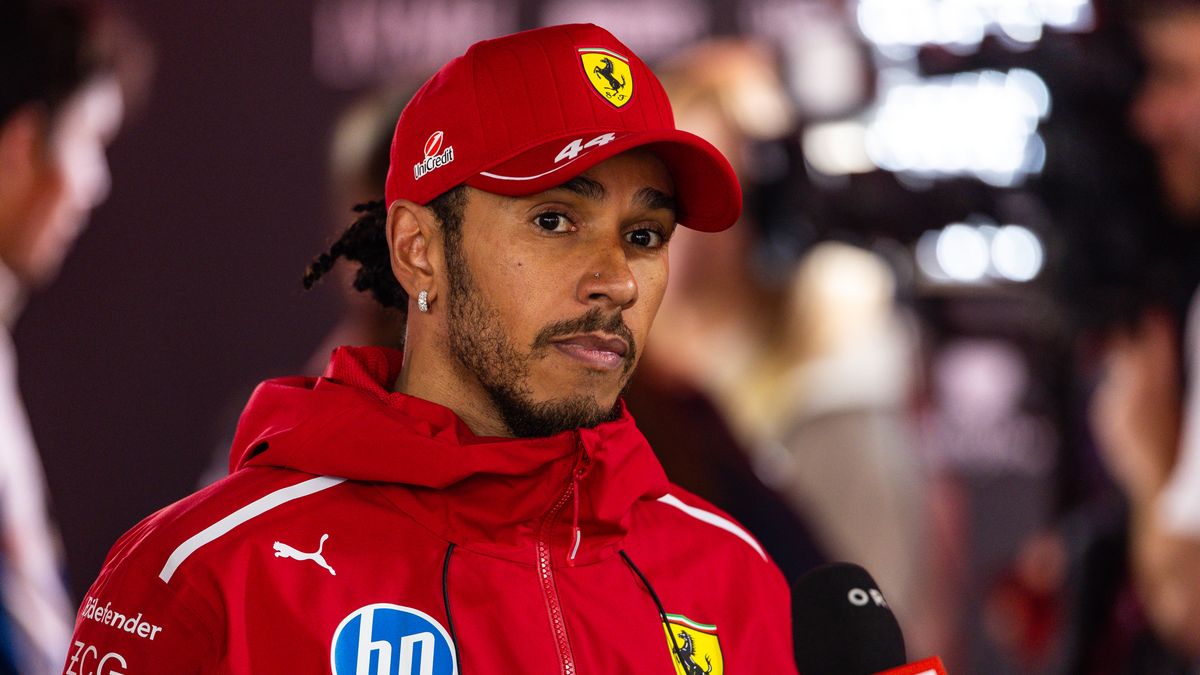 F1 Grand Prix of Azerbaijan
BAKU, AZERBAIJAN - SEPTEMBER 21:A disappointed Lewis Hamilton of Great Britain and Ferrari speaks in the media pen after the F1 Grand Prix of Azerbaijan at Baku City Circuit on September 21, 2025 in Baku, Azerbaijan. (Photo by Jayce Illman/Getty Images)
Jayce Illman