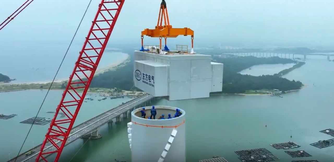 China baut weltgrößte Windturbine und setzt Energiemaßstäbe