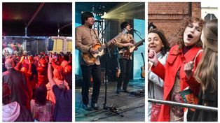 Potańcówka z muzyką Beatlesów w toruńskiej zajezdni tramwajowej w ramach festiwalu Kosmos Sztuki