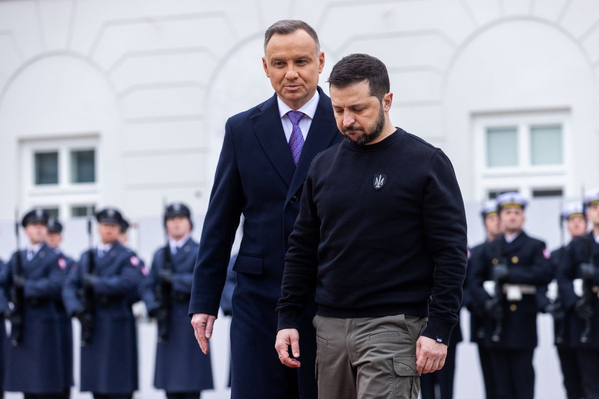 Andrzej Duda i Wołodymyr Zełenski