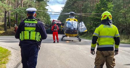 Dwie osoby zginęły na drodze powiatowej
