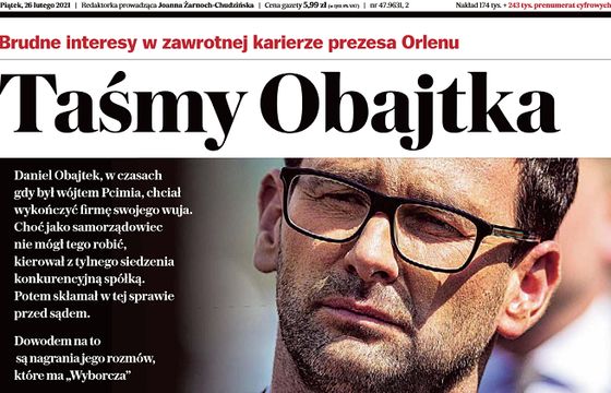 Daniel Obajtek chce od „Gazety Wyborczej” przeprosin i usunięcia tekstów o jego „taśmach”