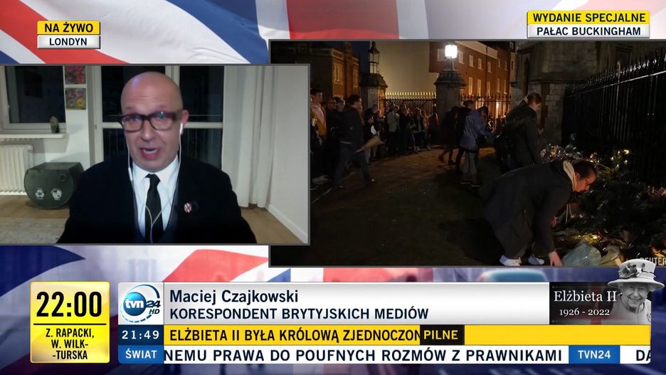 Maciej Czajkowski podczas wejścia na żywo w TVN24 nie krył emocji