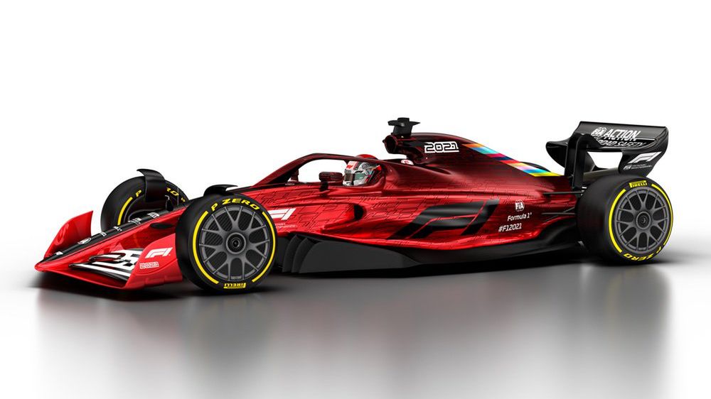 Zdjęcie okładkowe artykułu: Twitter / Formula 1 / Na zdjęciu: projekt nowego samochodu F1