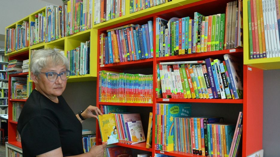 Katarzyna Kwiecińska z książkami dla dzieci