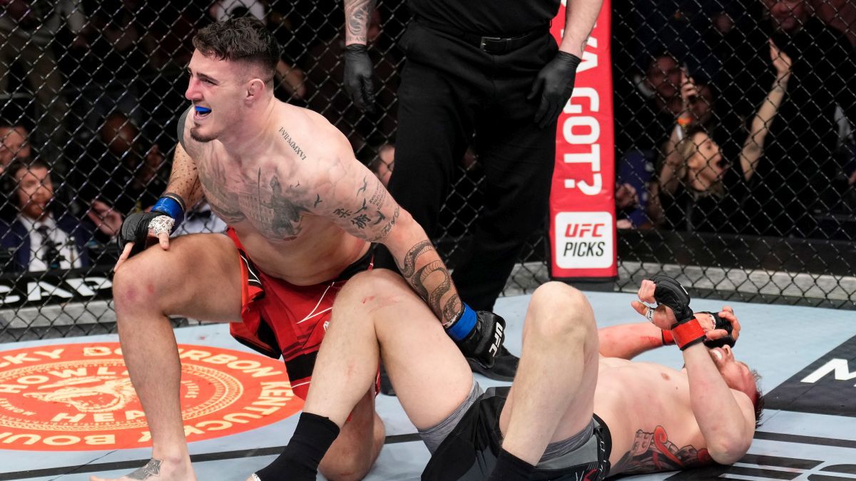Zdjęcie okładkowe artykułu: Getty Images / Chris Unger / Na zdjęciu: Tom Aspinall pokonał Aleksandra Wołkowa na gali UFC w Londynie