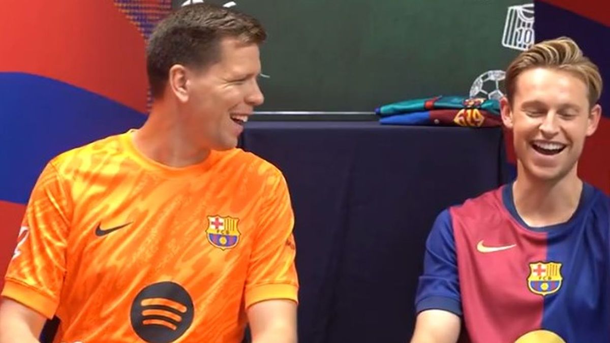 Twitter / Barcelona / Wojciech Szczęsny i Frenkie de Jong