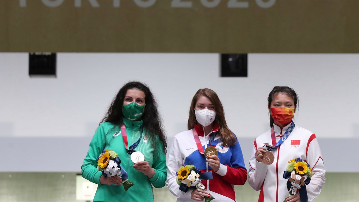 PAP/EPA / Na zdjęciu: medalistki IO w Tokio