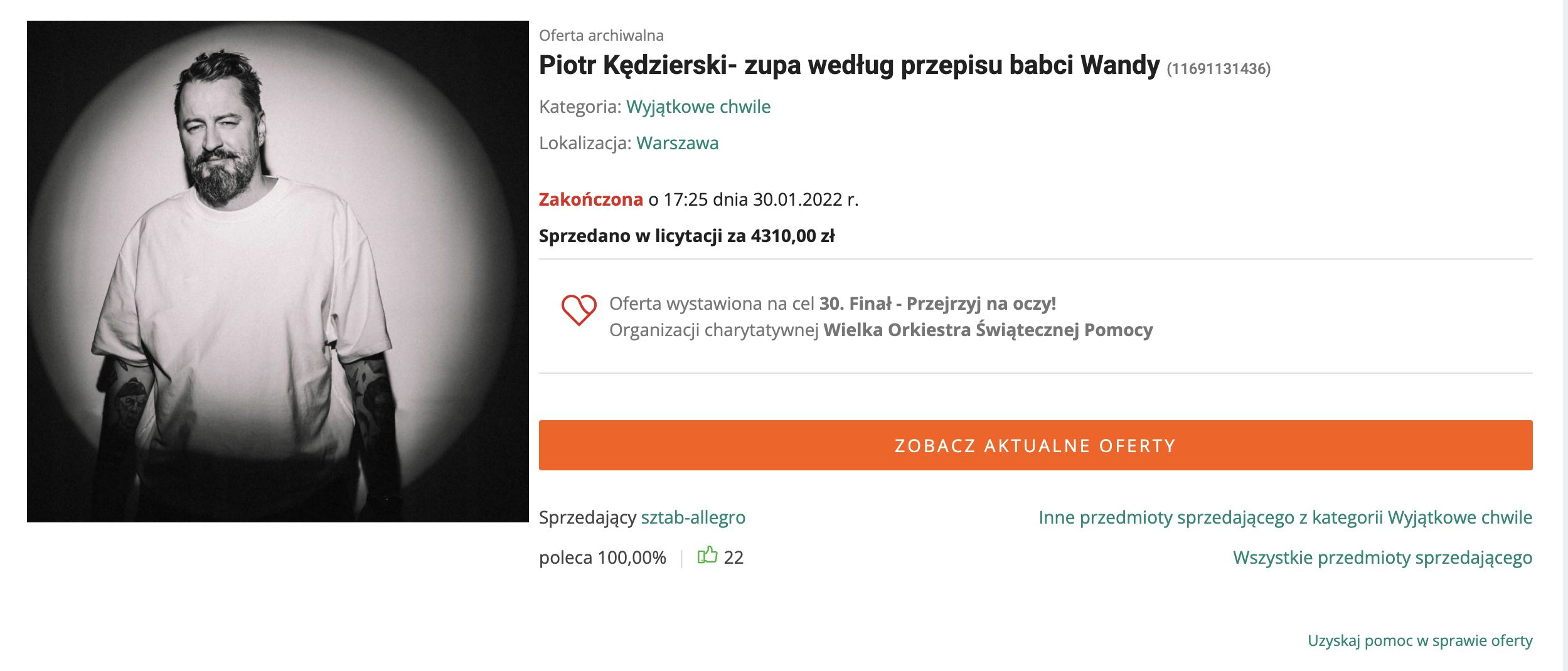 Piotr Kędzierski- zupa według przepisu babci Wandy