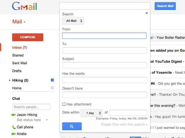 Jeszcze lepsza wyszukiwarka (Fot. Gmail Blog)