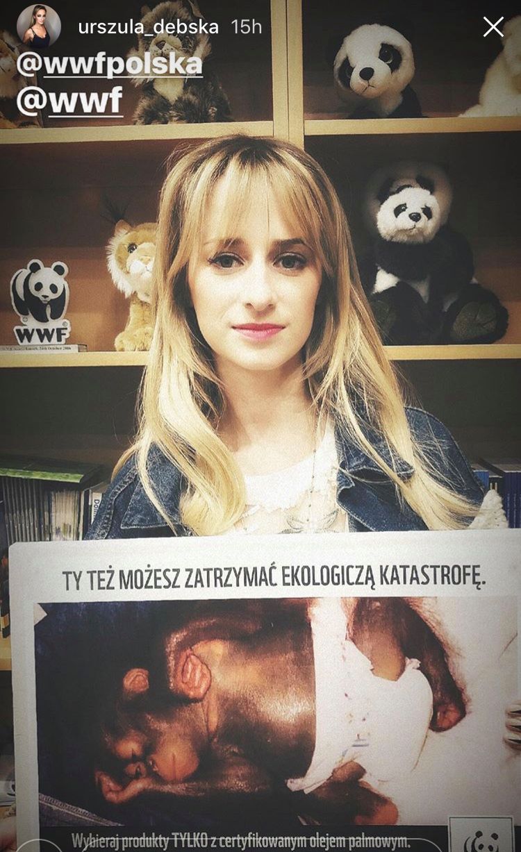 Ula Dębska - Dzień bez oleju palmowego, akcja WWF Polska
