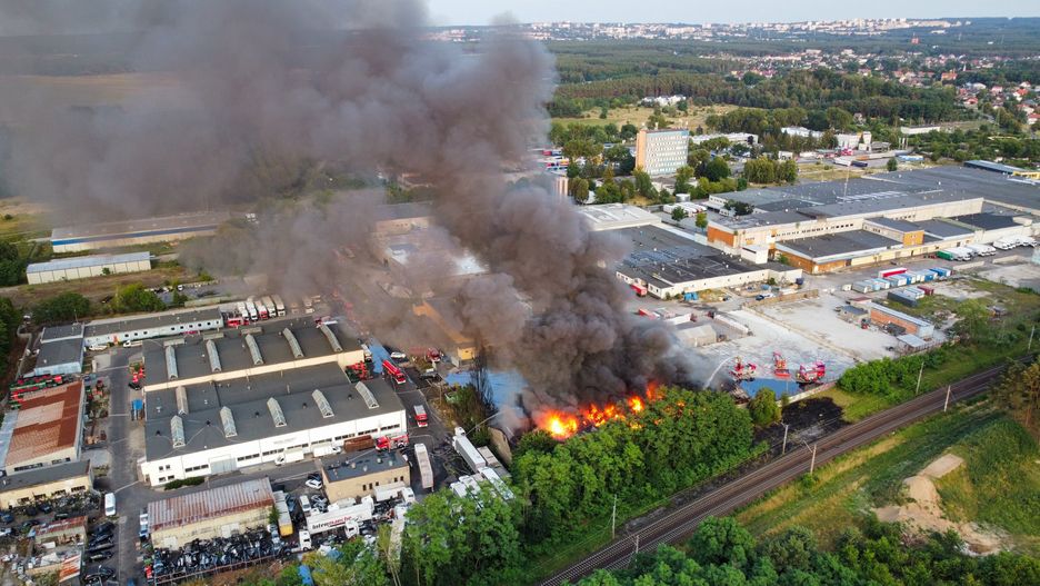 Pożar w Zielonej Górze