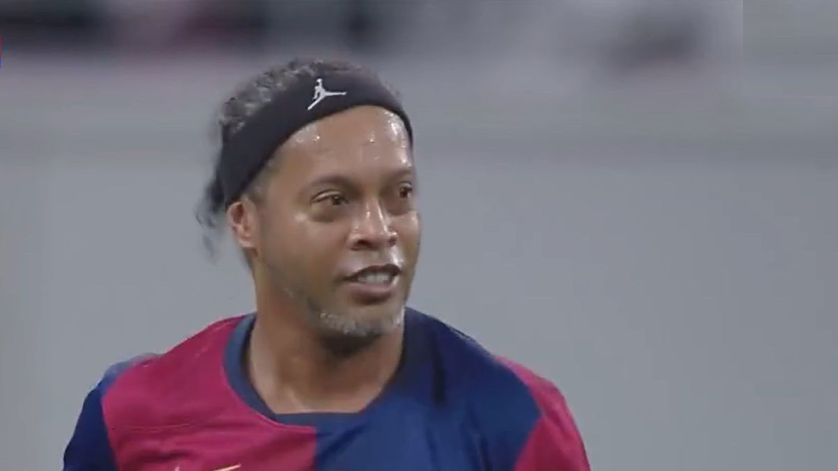 Ronaldinho w meczu legend z Realem Madryt