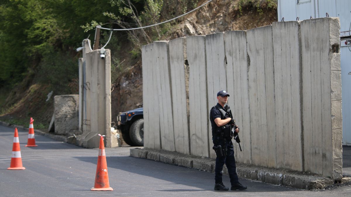 Granica między Serbią i Kosowem 