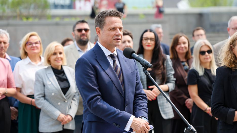 Rafa� Trzaskowski
Rafa� Guz
briefing, konferencja, plac centralny, plac defilad, prasowy