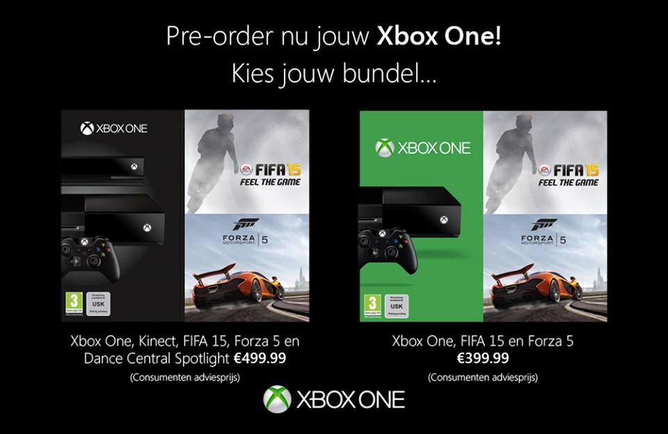 FIFA 15 i Forza Motorsport 5 w zestawach z Xbox One we wrześniu?