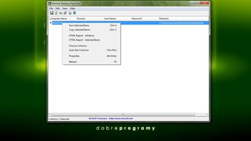 Remote Desktop PassView