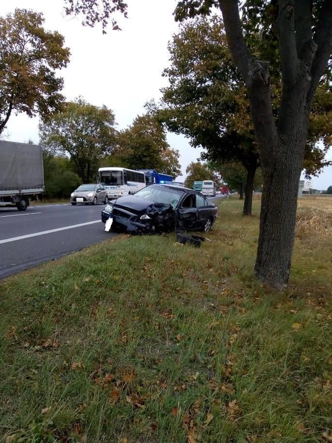 Pijany kierowca spowodował wypadek na krajowej 11