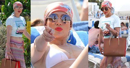 46-letnia Jennifer Lopez na plaży w Miami (ZDJĘCIA)