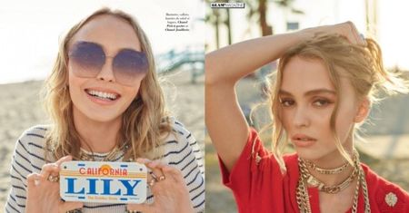 Lily-Rose Depp pozuje dla "Glamour"