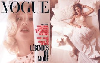 Odprężona Kate Moss pozuje w domowych pieleszach
