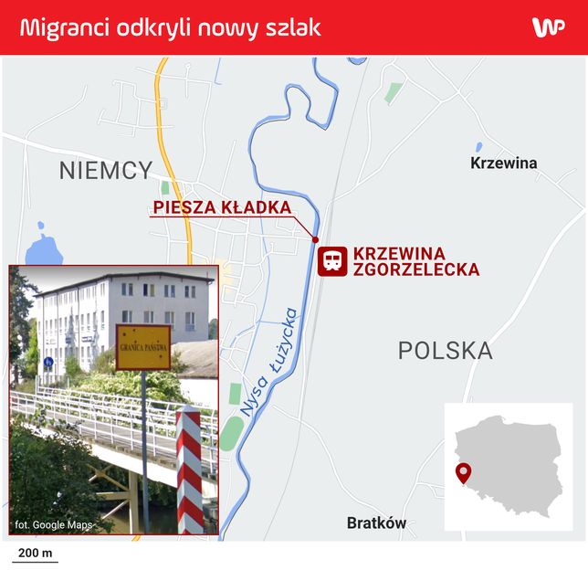 Tędy migranci przechodzą z Polski do Niemiec