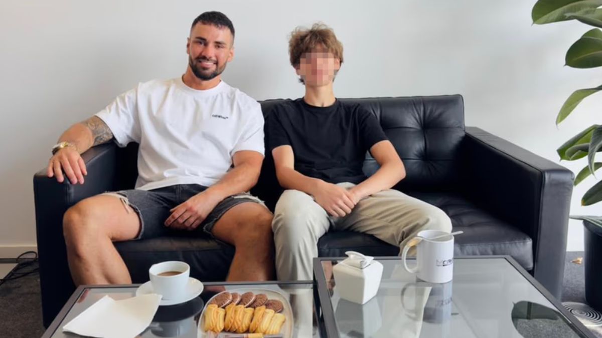 Łukasz Litewka i 15-letni Sebastian