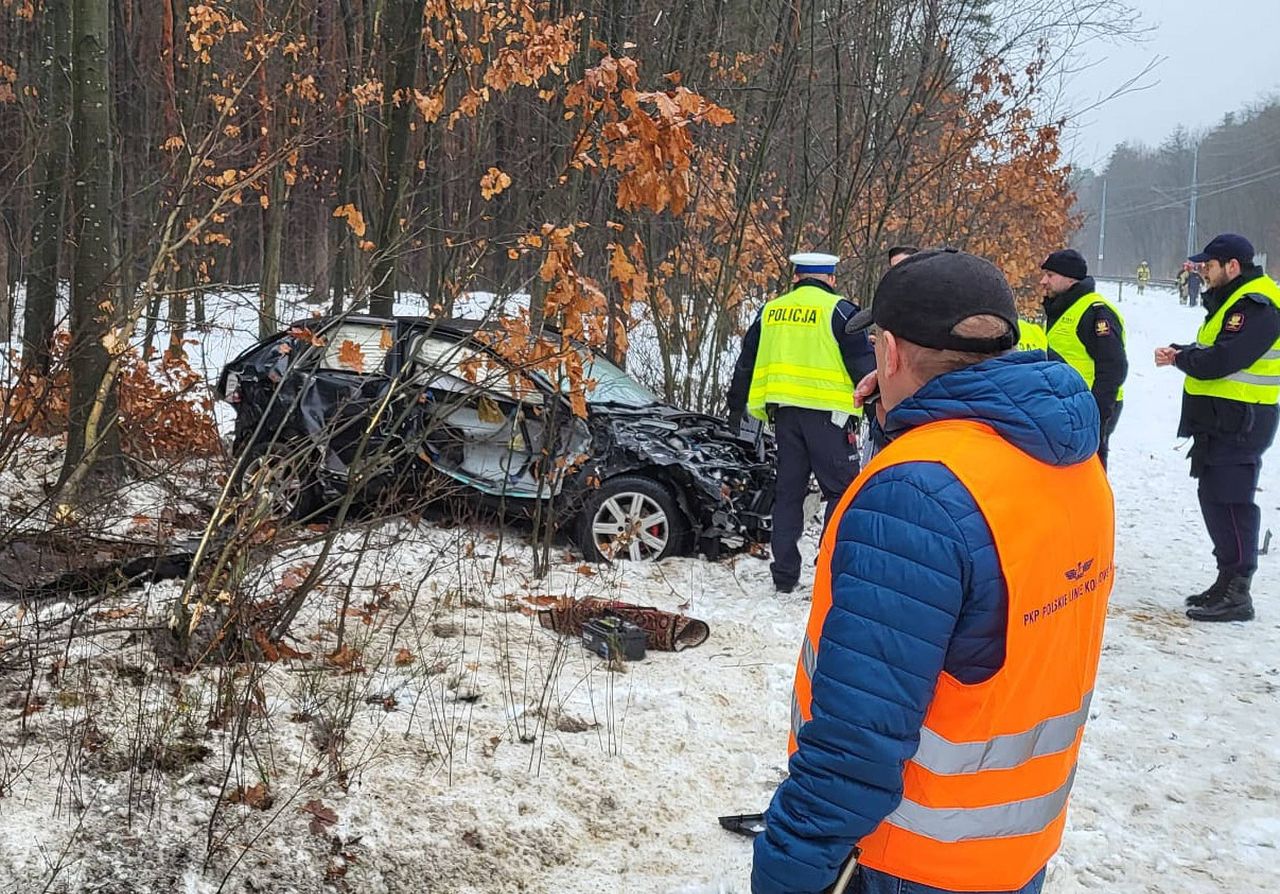 Poważny wypadek na torach. Zignorował sygnalizację