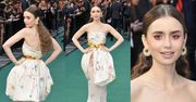 Promienna Lily Collins błyszczy na premierze "Tolkiena" w sukni Giambattista Valli