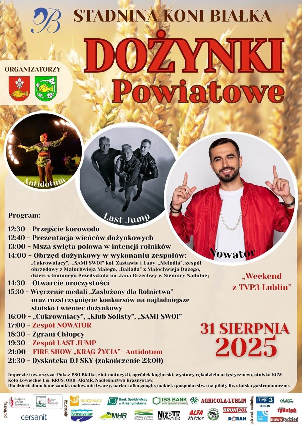 Dożynki Powiatu Krasnostawskiego w Białce