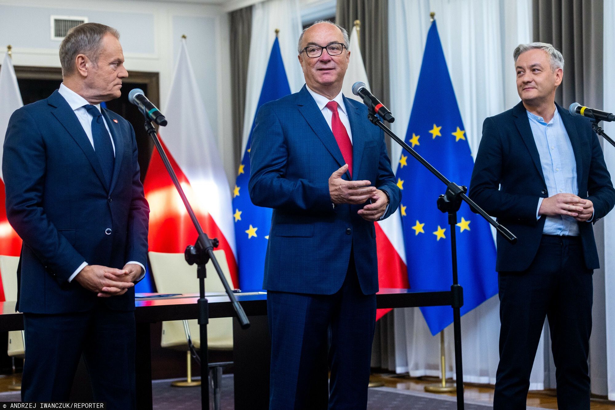 Donald Tusk z liderami Nowej Lewicy 