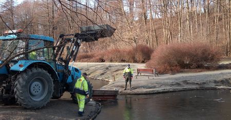 Warszawa. Co kryją stołeczne stawy? Zarząd Zieleni: "Wyciągnęliśmy ławki i kosze na śmieci"