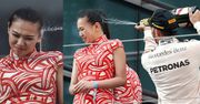 Lewis Hamilton oskarżony o seksizm! OBLAŁ TWARZ HOSTESSY SZAMPANEM! Spójrzcie na jej minę...